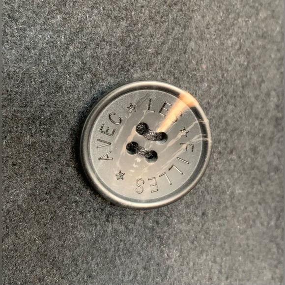 New Avec Les Filles Black Double Breasted Hooded Robe Coat Size XL Anthropologie - Picture 6 of 15